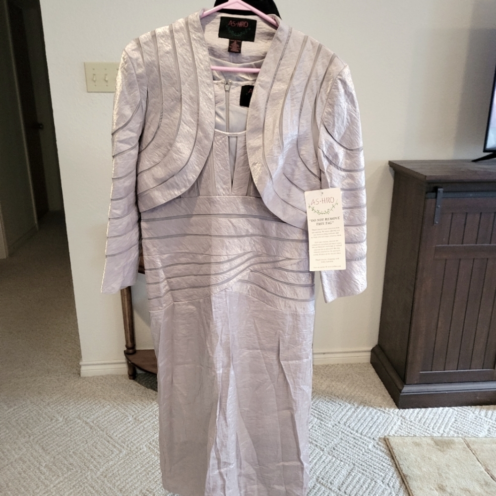 Ashro Silver jacket dress size 12